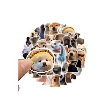 Sevimli Köpek Çıkartmaları Laptop Notebook Tablet Sticker Seti