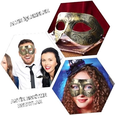 Antik Tarz Balo Maskesi 