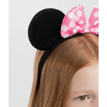 Pembe Fiyonklu Minnie Mouse Tacı 