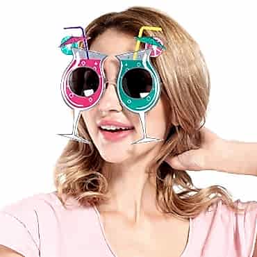 Kokteyl Temalı Hawaii Yaz Partisi Gözlüğü