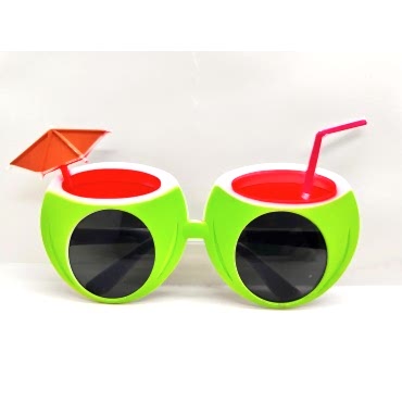 Karpuz Şekilli Tropikal Hawaii Gözlüğü