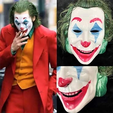 Joaquin Phoenix Joker Maskesi Yeşil Saçlı