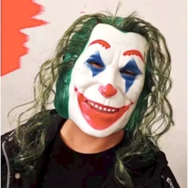 Joaquin Phoenix Joker Maskesi Yeşil Saçlı