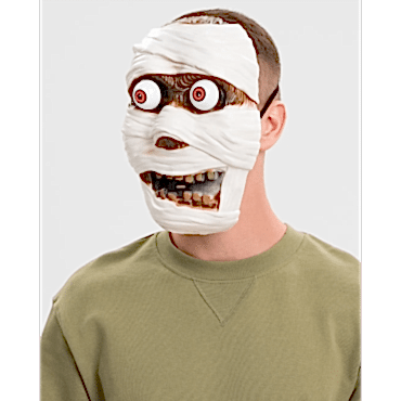 Sallanan Yaylı Oynar Gözlü Mumya Maskesi 