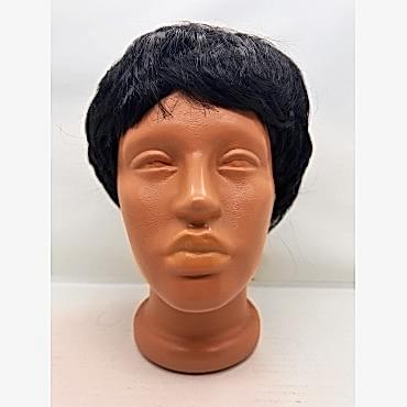 Siyah Renk Kısa Kesim İçi Astarlı Erkek Peruğu 