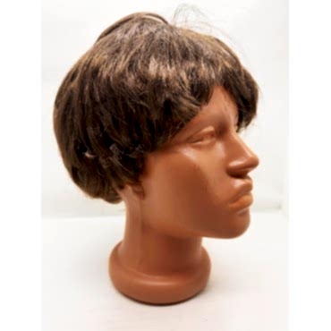 Kahverengi Kısa Kesim İçi Astarlı Erkek Peruğu 