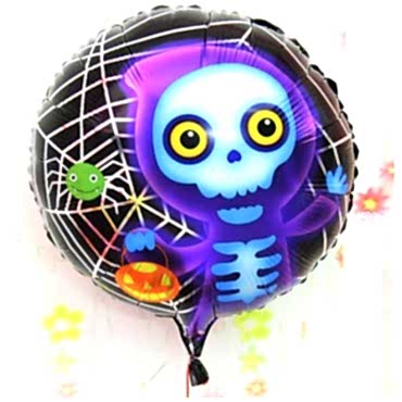 Halloween İskelet Hayalet Folyo Balon 18 inç