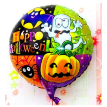 Halloween Örümcekli Kabaklı Folyo Balon 18 inç