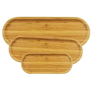 3'lü Oval Sunum Tabağı Seti