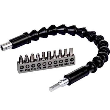 Esnek Şaftlı Tornavida Ucu Seti