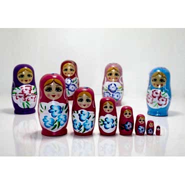 7'li Ahşap Matruşka 
