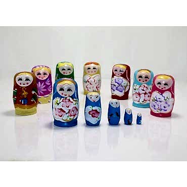 5'li Ahşap Matruşka 