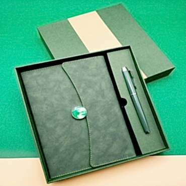 Promosyon Defter Kalem Seti Yeşil Renk