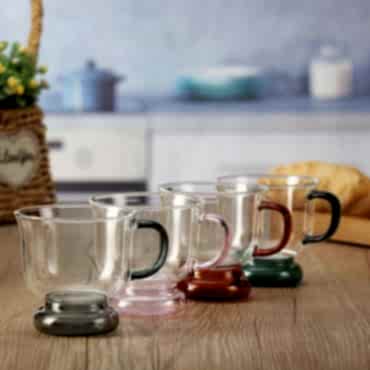 250 ml Renkli Cam Bardak 