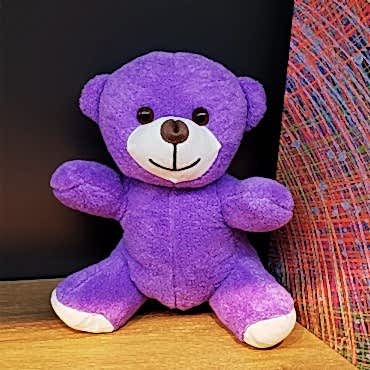 Mor Peluş Oyuncak Ayıcık