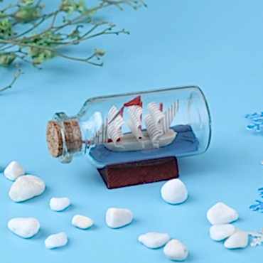 Mini Boy Şişe İçerisinde Gemi Maketi
