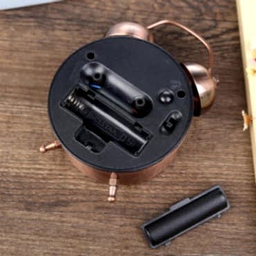 Bakır Metal Alarmlı Masa Saati