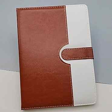 Tarihsiz Ajanda Defter Kahverengi Beyaz Renk 