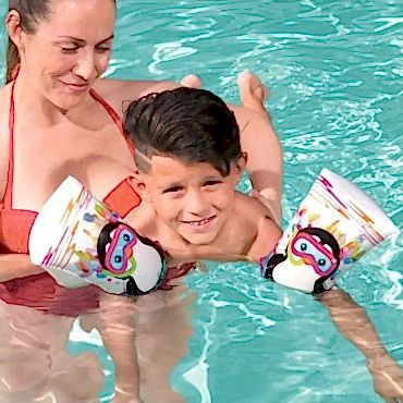 Sevimli Hayvan Desenli Büyük Çocuk Deniz Kolluğu (6-12 Yaş) 