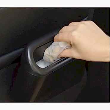 Araba Çöp Kutusu Kapaklı Organize Siyah Renk