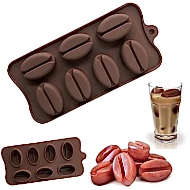 Kahve Çekirdeği Şekilli Silikon Kalıp 