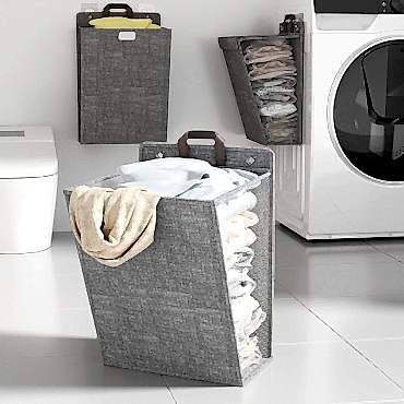 Katlanabilir Asılabilir Kirli Çamaşır Sepeti 