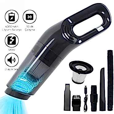 5 Başlıklı Araç Süpürgesi 