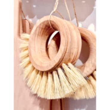 Ahşap Sebze Meyve Yıkama Fırçası 