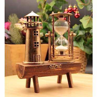 Deniz Feneri Biblolu Kum Saati 