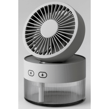 Su Spreyli Katlanır Başlıklı USB Mini Fan 