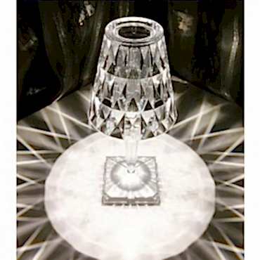 Kristal Abajur LED Kumandalı Ve Dokunmatik Masa Lambası 