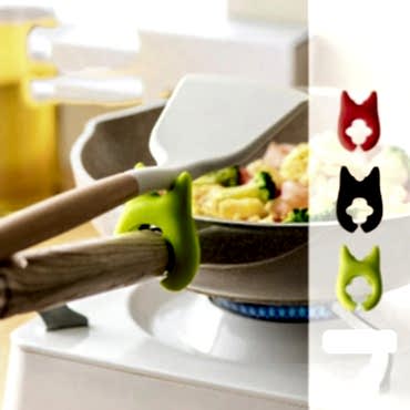 Silikon Tava Tencere Kaşık Tutucu