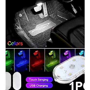 7 Renk Modlu Dokunmatik Sensörlü Mini Led Lamba 