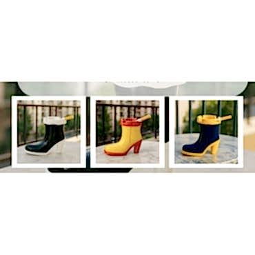 Çizme Tasarımlı Kokusuz Küllük 