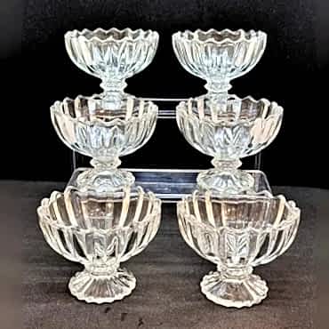 6'lı Kristal Çerezlik Seti 