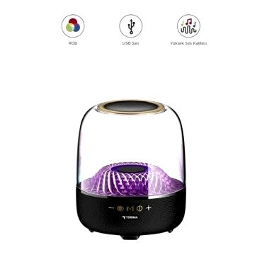 D33 Siyah Taşınabilir Kablosuz Bluetooth Hoparlör 