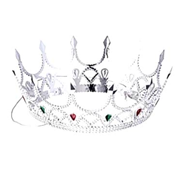 Taşlı Rönesans Kraliyet Gümüş Renk Kraliçe Tacı