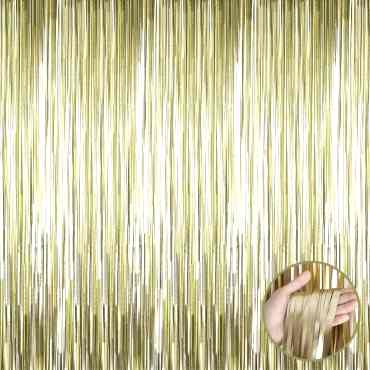 Mat Altın Püsküllü Kapı Perdesi 