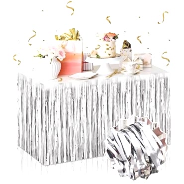 Gümüş Metalize Masa Eteği