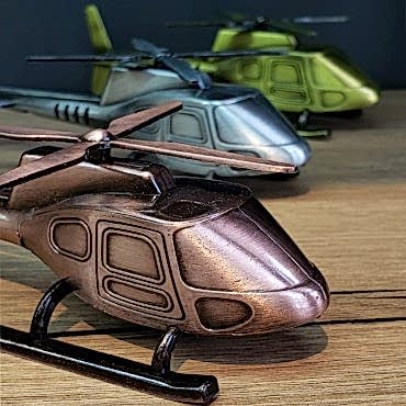 Dekoratif Metal Helikopter