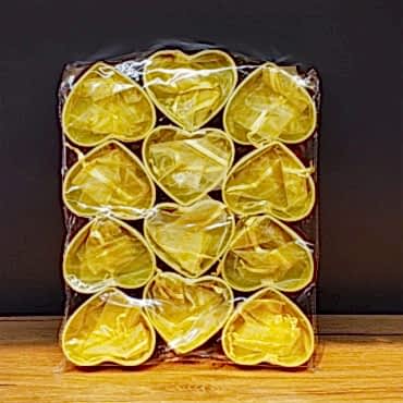 Sarı Kalpli Tül Kese