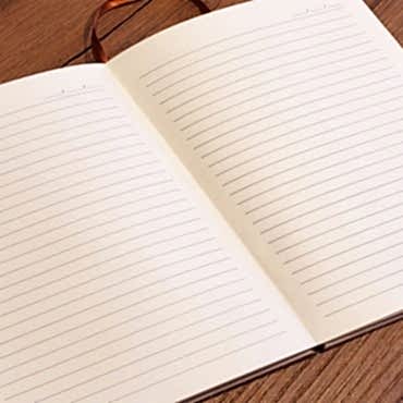 Somon Rengi Desenli Deri Defter