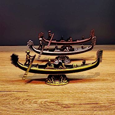 Metal Dekoratif Venedik Kayık