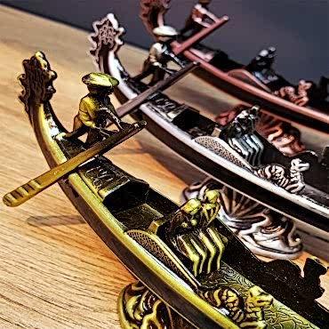 Metal Dekoratif Venedik Kayık