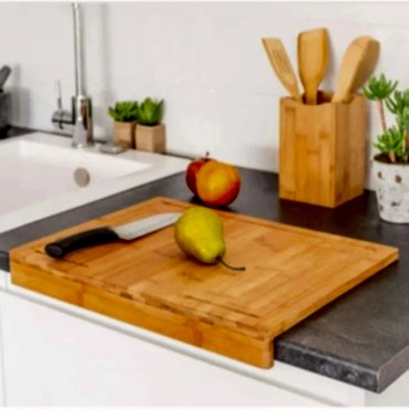 Ahşap Tezgah Üstü Kesme Tahtası Küçük Boy