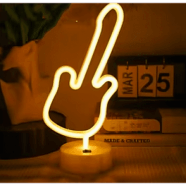 Neon Gitar Masa Lambası 