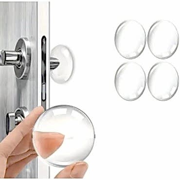 Şeffaf Silikon Mobilya ve Kapı Durdurucu Darbe Pedi 4'lü Set