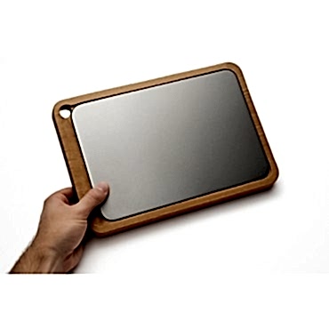 Ahşap Paslanmaz Çelik Kesim Ve Sunum Tahtası 