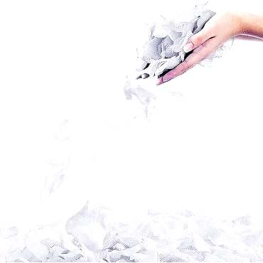 Beyaz Renk Gül Yaprağı - 10 Paket 1000 Adet