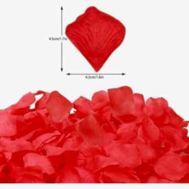 Kırmızı Renk Gül Yaprağı – 5 Paket 500 Adet